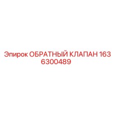 Обратный клапан буровой установки Эпирок 1636300489