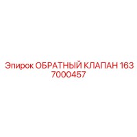 1637000457 ОБРАТНЫЙ КЛАПАН Epiroc