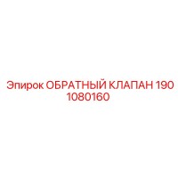 1901080160 ОБРАТНЫЙ КЛАПАН Epiroc