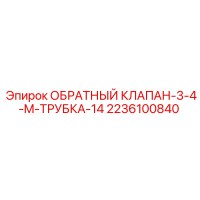 2236100840 ОБРАТНЫЙ КЛАПАН-3-4-M-ТРУБКА-14 Epiroc