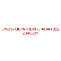 3222346531 ОБРАТНЫЙ КЛАПАН Epiroc