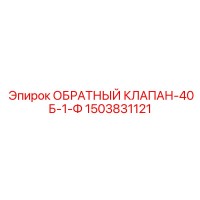 1503831121 ОБРАТНЫЙ КЛАПАН-40Б-1-Ф Epiroc
