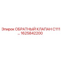 1625842200 ОБРАТНЫЙ КЛАПАН C111 Epiroc