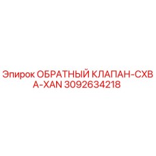 3092634218 ОБРАТНЫЙ КЛАПАН-CXBA-XAN Epiroc