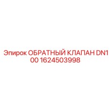 1624503998 ОБРАТНЫЙ КЛАПАН DN100 Epiroc