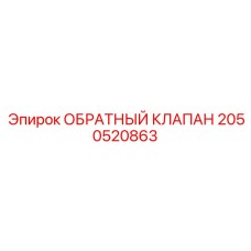 2050520863 ОБРАТНЫЙ КЛАПАН Epiroc