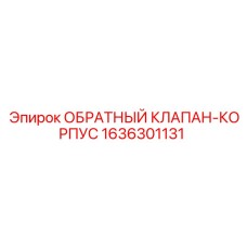 1636301131 ОБРАТНЫЙ КЛАПАН-КОРПУС Epiroc
