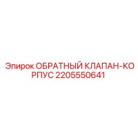 2205550641 ОБРАТНЫЙ КЛАПАН-КОРПУС Epiroc