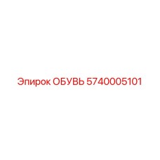 5740005101 ОБУВЬ Epiroc