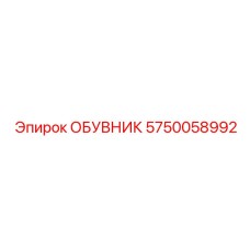 5750058992 ОБУВНИК Epiroc