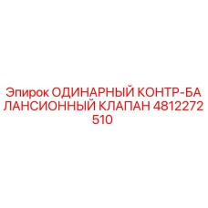 4812272510 ОДИНАРНЫЙ КОНТР-БАЛАНСИОННЫЙ КЛАПАН Epiroc
