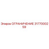 3177000259 ОГРАНИЧЕНИЕ Epiroc
