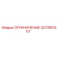 3217651307 ОГРАНИЧЕНИЕ Epiroc