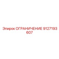 9127193607 ОГРАНИЧЕНИЕ Epiroc