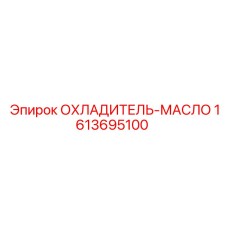1613695100 ОХЛАДИТЕЛЬ-МАСЛО Epiroc