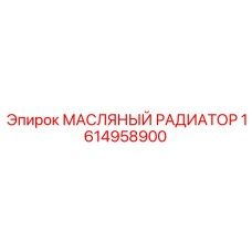 1614958900 МАСЛЯНЫЙ РАДИАТОР (Epiroc)