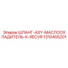 1310455201 ШЛАНГ-ASY-МАСЛООХЛАДИТЕЛЬ-К-RECVR Epiroc