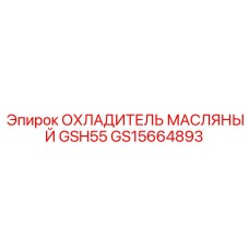 GS15664893 ОХЛАДИТЕЛЬ МАСЛЯНЫЙ GSH55 Epiroc
