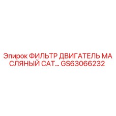 GS63066232 ФИЛЬТР ДВИГАТЕЛЬ МАСЛЯНЫЙ CAT Epiroc