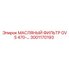 3001170193 Масляный фильтр GVS 470 Epiroc