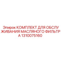 1310075160 КОМПЛЕКТ ДЛЯ ОБСЛУЖИВАНИЯ МАСЛЯНОГО ФИЛЬТРА Epiroc