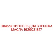 1629031817 НИППЕЛЬ ДЛЯ ВПРЫСКА МАСЛА Epiroc