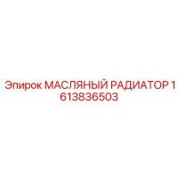 1613836503 МАСЛЯНЫЙ РАДИАТОР Epiroc