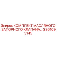 GS61093145 КОМПЛЕКТ МАСЛЯНОГО ЗАПОРНОГО КЛАПАНА Epiroc