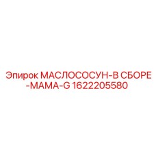 1622205580 МАСЛОСОСУН-В СБОРЕ-МАМА-G Epiroc