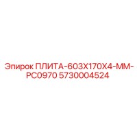 5730004524 ПЛИТА 603X170X4 MM PC0970 Epiroc