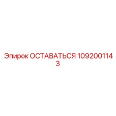 1092001143 ОСТАВАТЬСЯ Epiroc