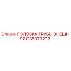 Внешняя головка трубы GS5079202 Epiroc для буровых установок