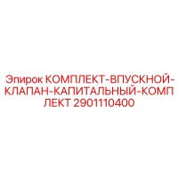 2901110400 КОМПЛЕКТ ВПУСКНОЙ КЛАПАН КАПИТАЛЬНЫЙ КОМПЛЕКТ Epiroc