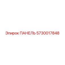 5730017848 ПАНЕЛЬ Epiroc