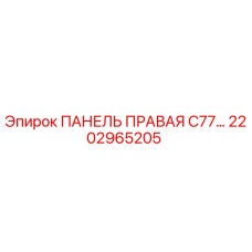 2202965205 ПАНЕЛЬ ПРАВАЯ C77 Epiroc