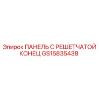 GS15835438 ПАНЕЛЬ С РЕШЕТЧАТОЙ КОНЕЦ - Epiroc