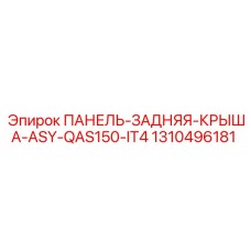 1310496181 ПАНЕЛЬ-ЗАДНЯЯ-КРЫША-ASY-QAS150-IT4 Эпирок