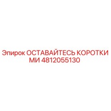 4812055130 ОСТАВАЙТЕСЬ КОРОТКИМИ Epiroc