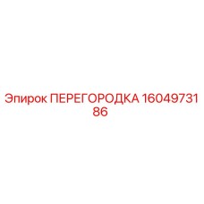 1604973186 ПЕРЕГОРОДКА Epiroc