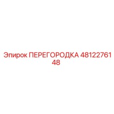 4812276148 ПЕРЕГОРОДКА Epiroc