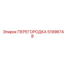 51998748 ПЕРЕГОРОДКА Epiroc