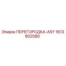 1613802580 ПЕРЕГОРОДКА-ASY Epiroc