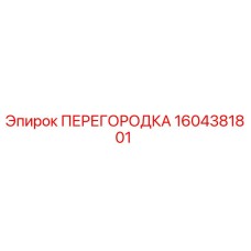 1604381801 ПЕРЕГОРОДКА Epiroc