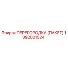 1092001524 ПЕРЕГОРОДКА (ПАКЕТ) (Epiroc)