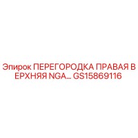 GS15869116 ПЕРЕГОРОДКА ПРАВАЯ ВЕРХНЯЯ NGA Epiroc