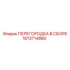 1613714880 ПЕРЕГОРОДКА В СБОРЕ Epiroc