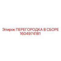 1604974181 ПЕРЕГОРОДКА В СБОРЕ Epiroc