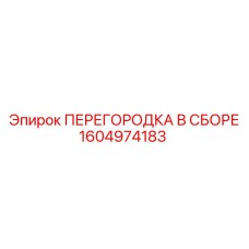 1604974183 ПЕРЕГОРОДКА В СБОРЕ Epiroc