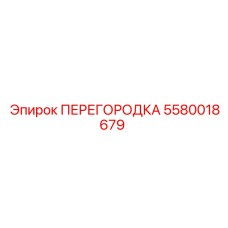 5580018679 ПЕРЕГОРОДКА Epiroc