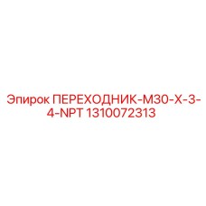 1310072313 ПЕРЕХОДНИК-M30-X-3-4-NPT Epiroc